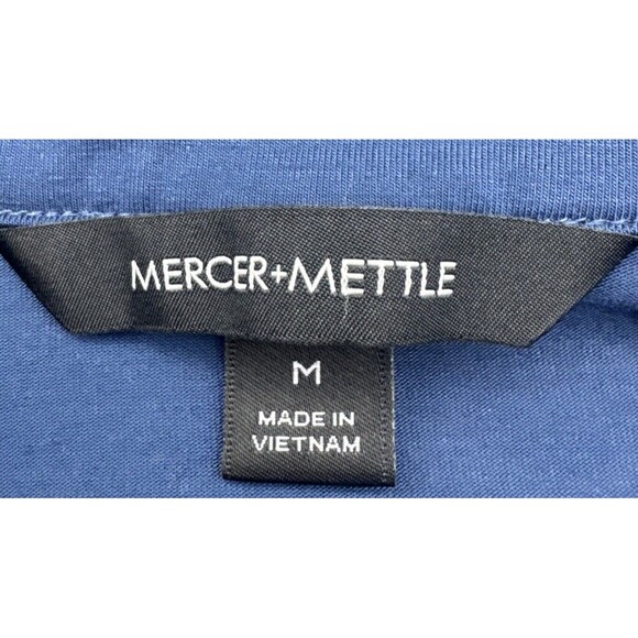 MERCER+METTLE Women's BLUE Stretch Moisture Wick Jersey Polo Sz M - Picture 6 of 9